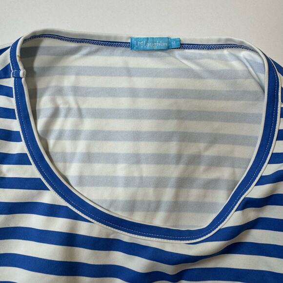 J MLaughin Signature Catalina Cloth Wavesong Stripe Tshirt Tee Top Size Medium - Picture 4 of 5